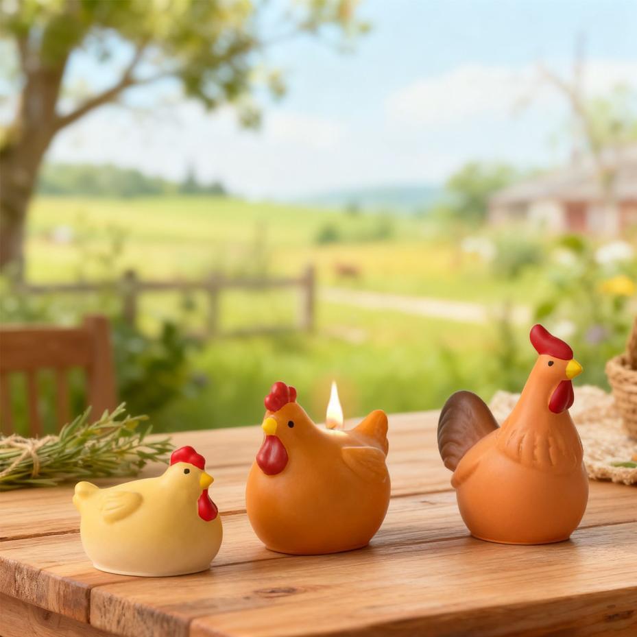 3D Chicken Candle Silicone Mol - Resin Art Furniture recension och pris