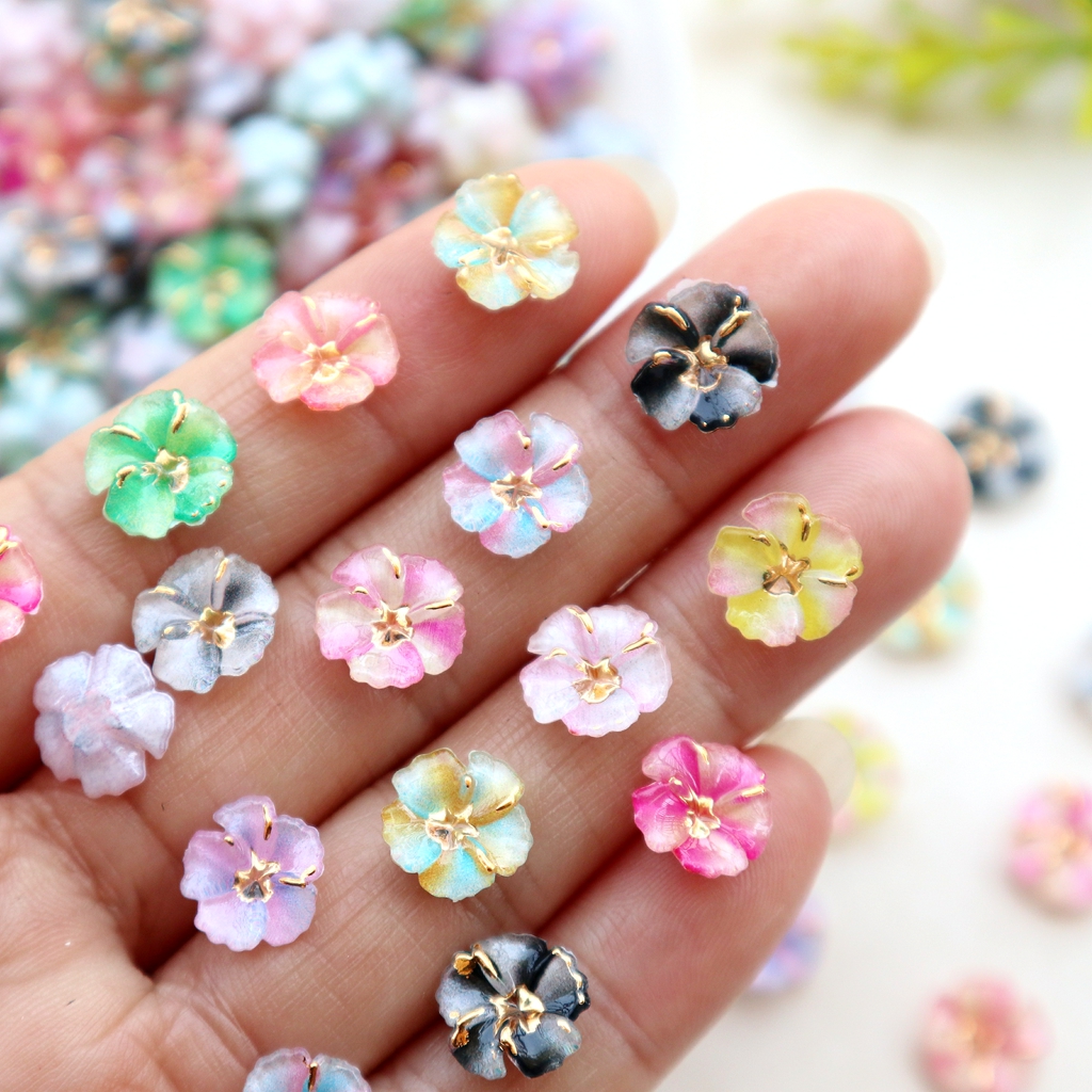 30pcs Mini Resin Flower Caboch - Resin Art Phone Case recension och pris