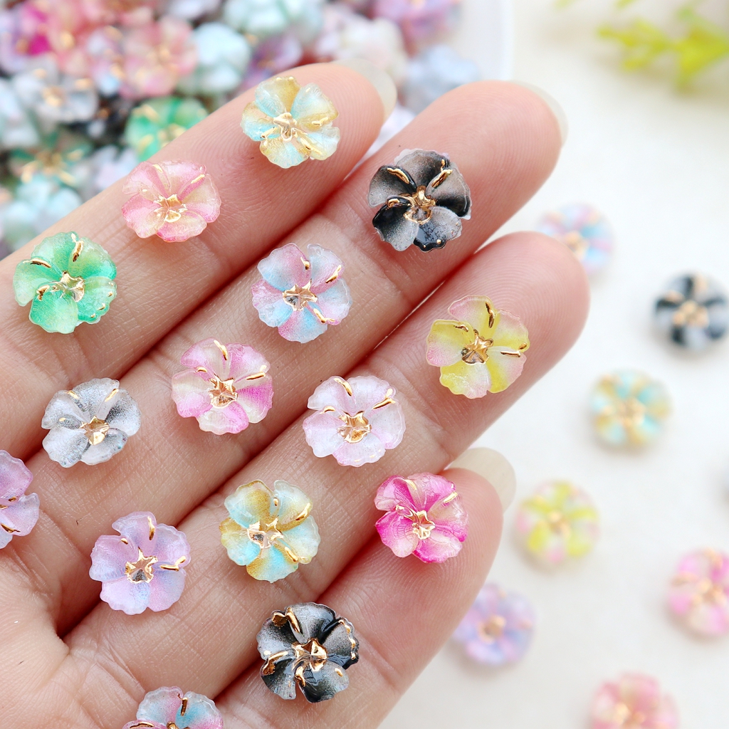 30pcs Mini Resin Flower Caboch - Resin Art Phone Case recension och pris