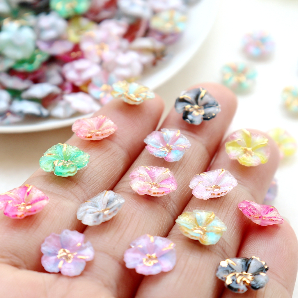 30pcs Mini Resin Flower Caboch - Resin Art Phone Case recension och pris