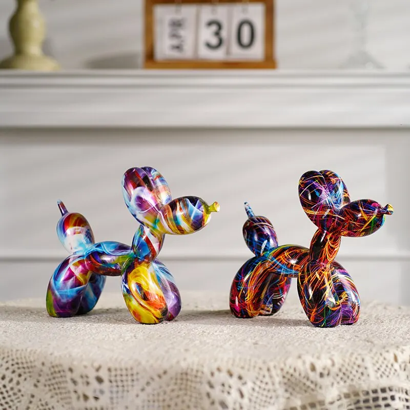 Resin Graffiti Balloon Dog Fig - Resin Art Decoration Items recension och pris