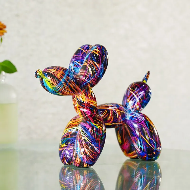 Resin Graffiti Balloon Dog Fig - Resin Art Decoration Items recension och pris