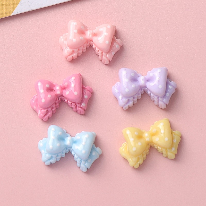7 Colors Mini Bow Resin Charms - Resin Art Phone Case recension och pris