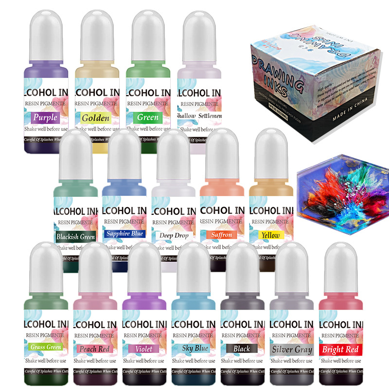 A Set Ink Alcohol Resin Pigmen - Resin Pigment Alcohol Ink recension och pris