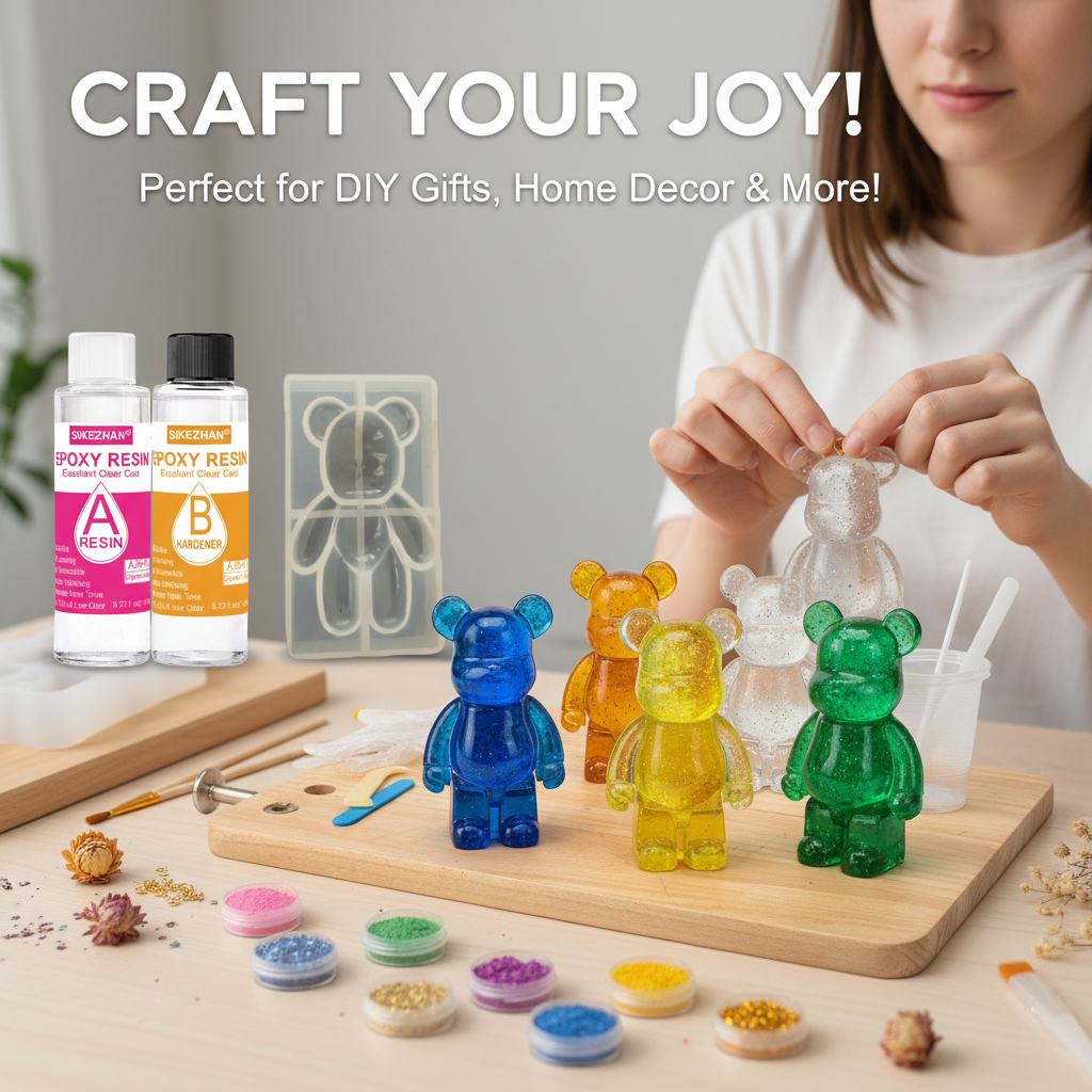 DIY Crystal Epoxy Resin Kit wi - Resin Art Stand recension och pris